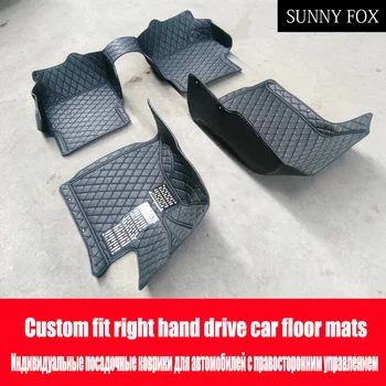 

SUNNY FOX Right hand drive/RHD car car floor mats made for Nissan Rouge X-trail T31 T32 Murano anti slip case car-styling carpet
