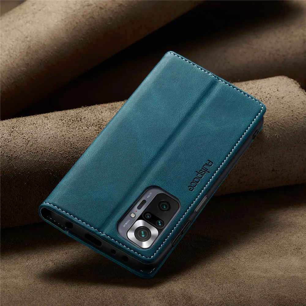 Redmi Note 10 Pro 케이스 지갑 마그네틱 카드 플립 커버, Redmi Note 10 11 12 Pro Note 10s Pro 케이스, 럭셔리 가죽 휴대폰 커버