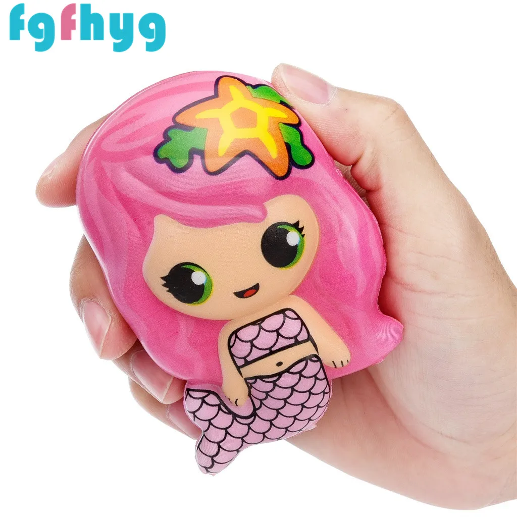 Мягкая игрушка 2019Top Hot Squishies игрушка Kawaii Русалка медленно поднимающийся крем Ароматические игрушки для снятия стресса подарки Juguetes De Los Ninos