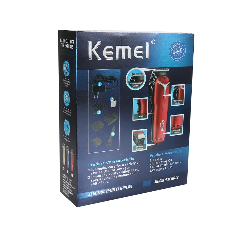 Kemei-2613 профессиональная машинка для стрижки и подравнивания волос триммер Мощный электробритва для волос Машинка для стрижки волос электрическая бритва