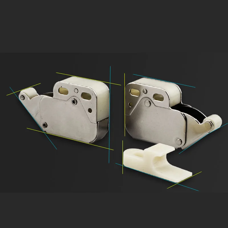 

4pcs Cabinet Lock Mini Pressure Closure Cabinet Security Lock Closet Furniture Door Closing replacements