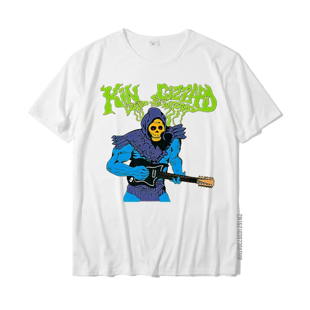 New Design Young Top T-shirts Crew Neck Short Sleeve Pure Cotton Funny Tees Geek Tee-Shirts Wholesale King Funny Gizzard The Lizard Gift Wizard Premium T-Shirt__MZ17931 white