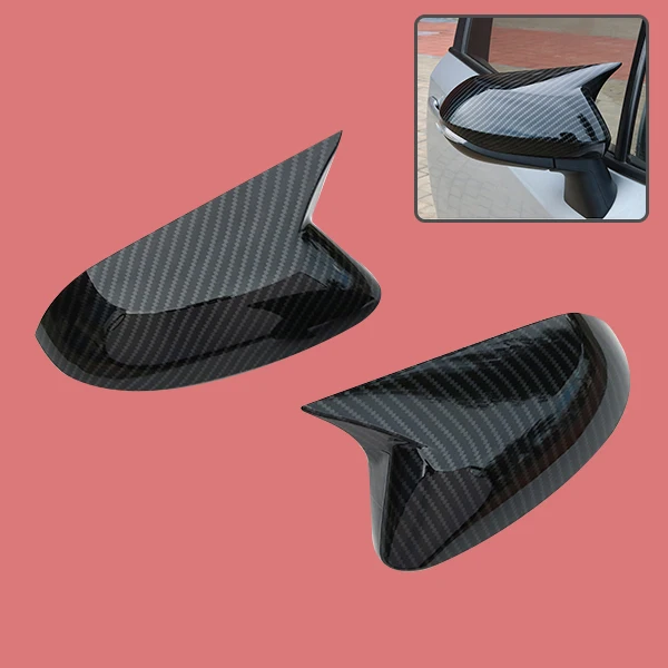 

DWCX 2PCS Carbon Fiber Texture Style Car Rear View Side Mirror Cover Trim Cap Fit for Toyota Corolla Hatchback 2019