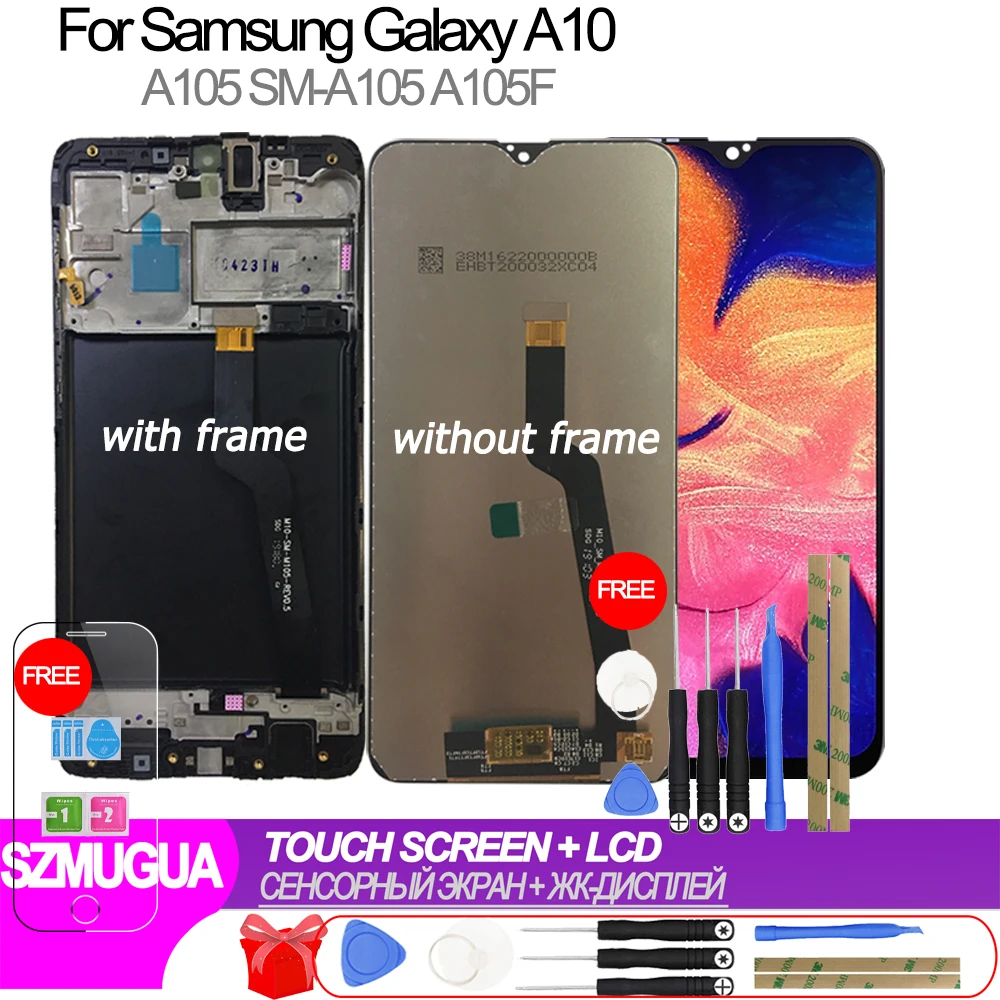 

LCD for Samsung Galaxy A10 2019 A105/F/DS Display Touch Screen Digitizer Assembly Frame Replacement Repair Parts TFT