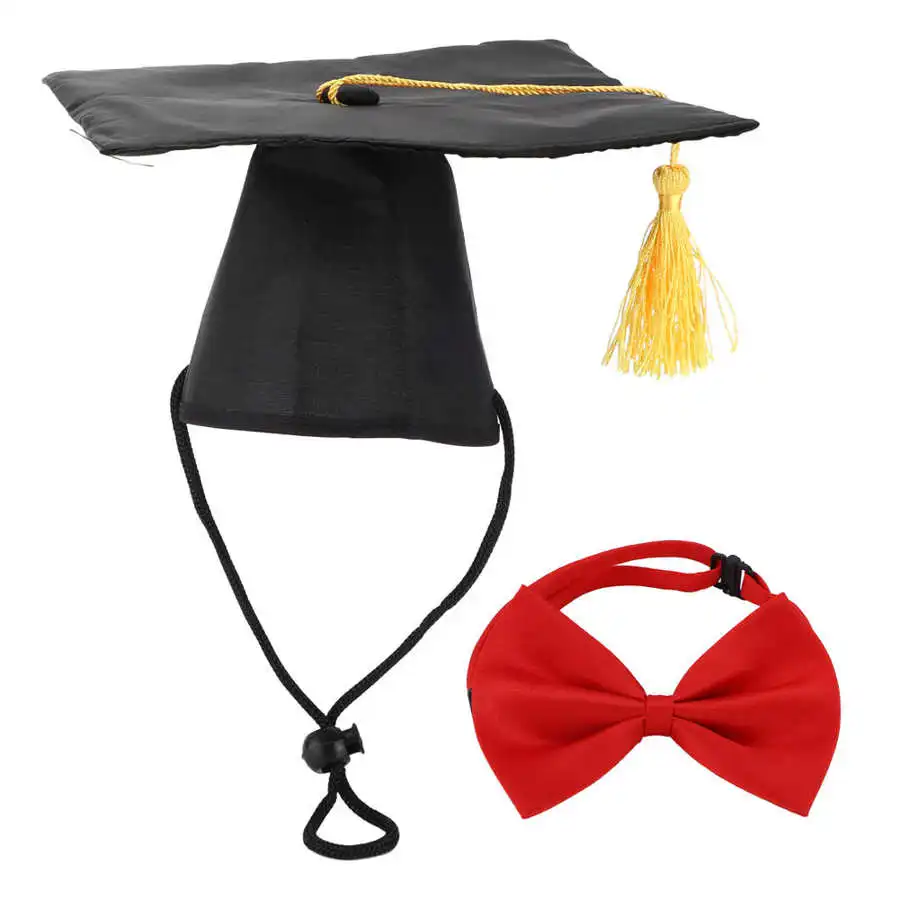Pet Graduation Caps Yellow Tassel 