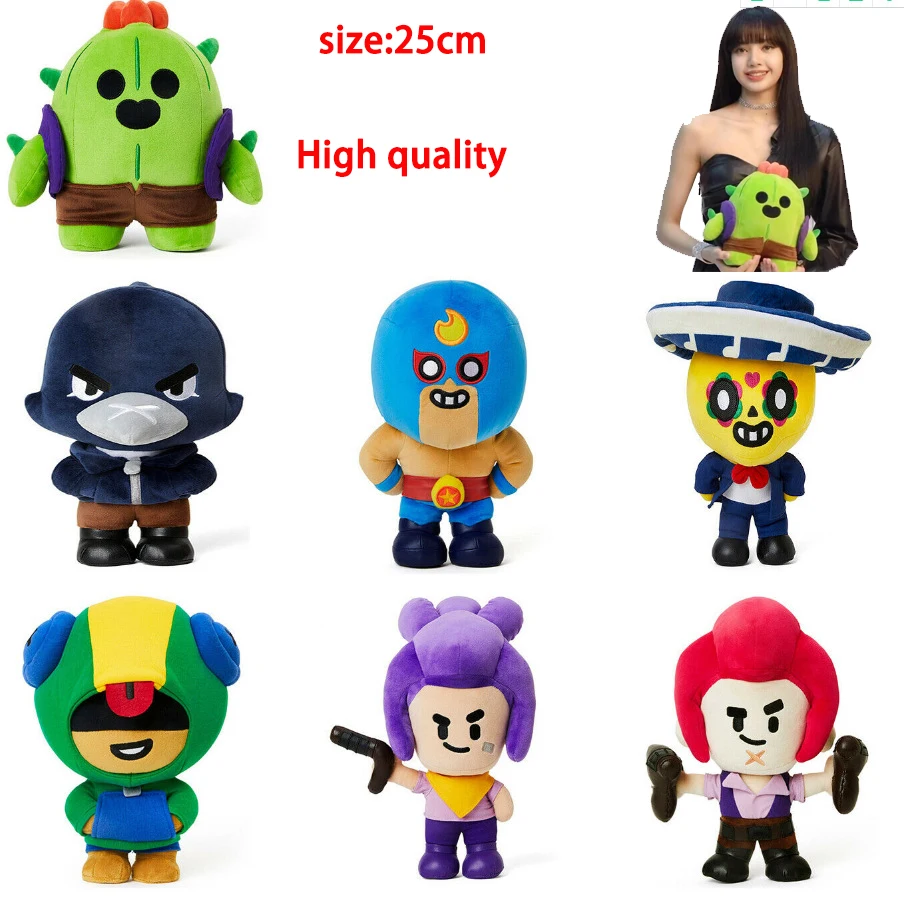 Peleas juego estrellas Sudadera con capucha de peluche de juguete muñecas chico héroe Leon Cuervo Spike cosas peleas Anime figura modelo muñecas niño cumpleaños