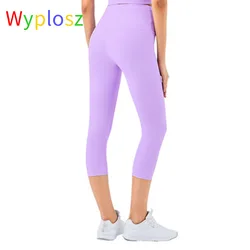 Wyplosz Yoga Pants For Women Seamless Elastic Runing Sports Hip Gym Compression Color Matching Tight Fitness Leggings High Waist