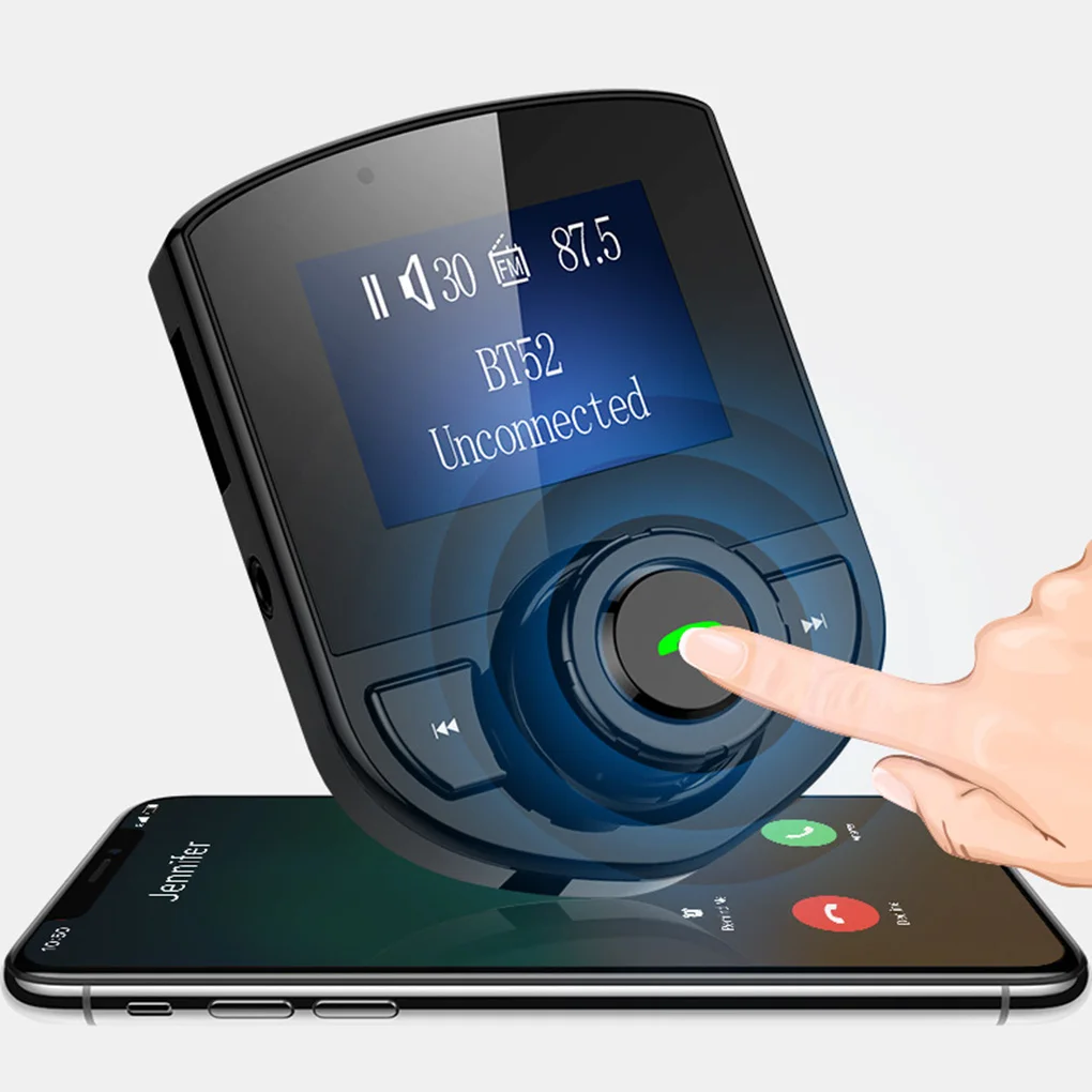 Автомобильный fm-передатчик Bluetooth 3.1A автомобильное зарядное устройство USB порт AUX аудио ЖК-дисплей MP3 плеер Громкая связь вызов