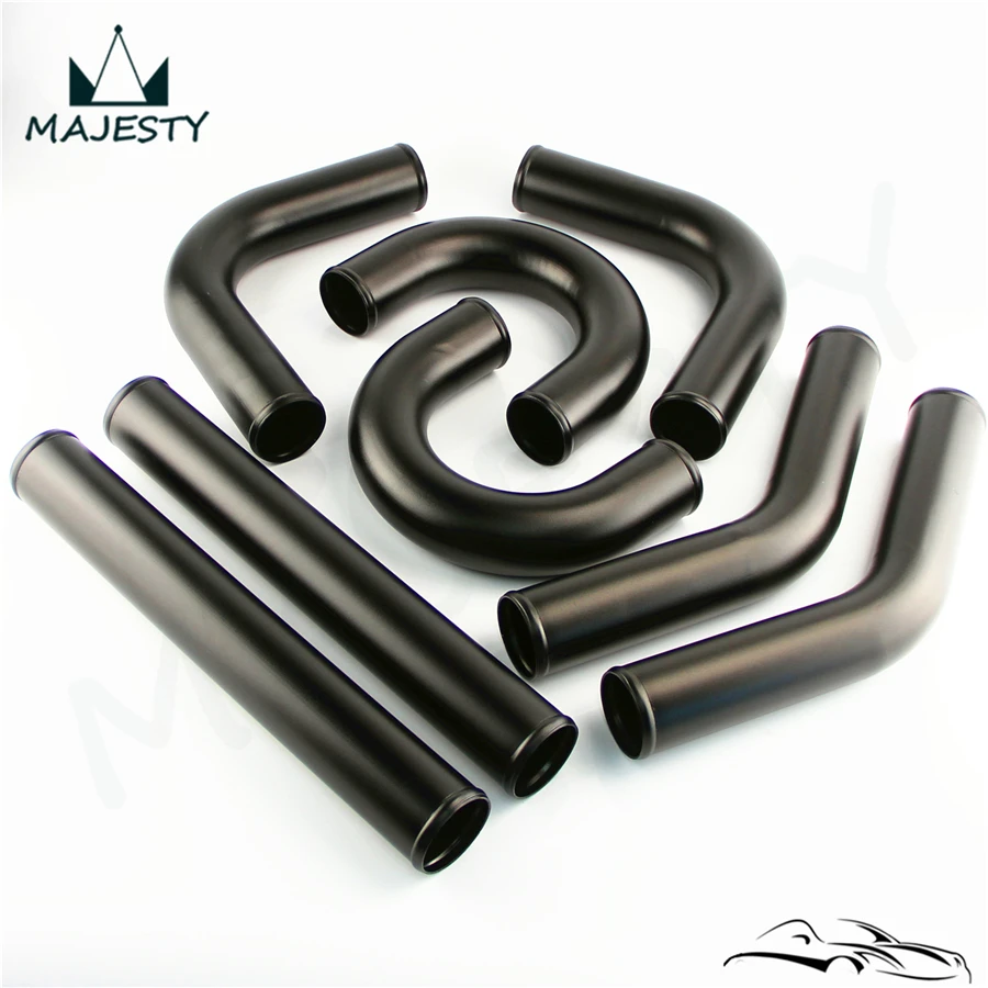 Alloy Pipe Hose 2.5/" 63mm Universal Intercooler BOV Turbo Blow Off Valve Kit