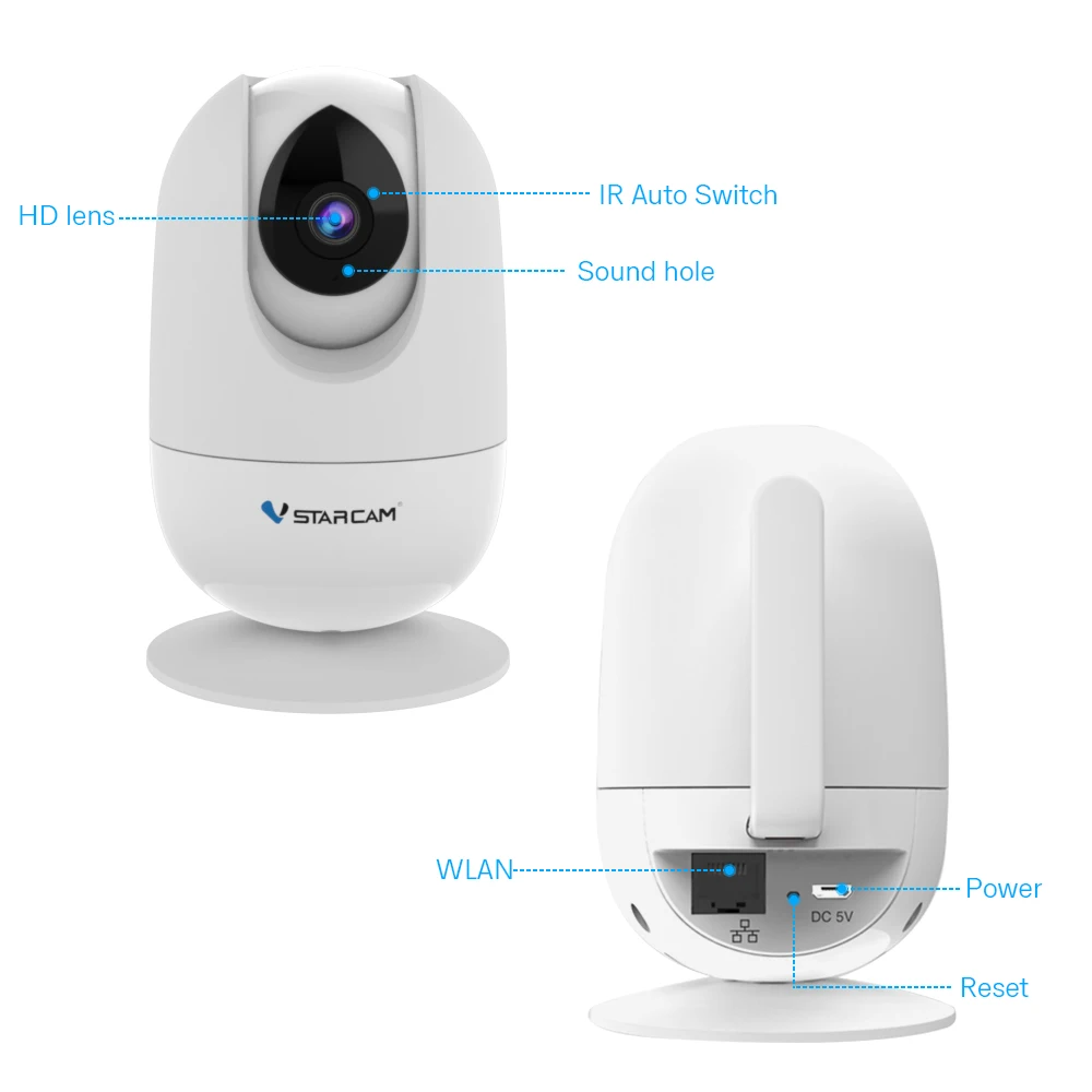 IP Camera HD Wifi CCTV Security Camera Night Vision Two Way Audio Cloud Storage for Baby Monitor Wireless Security Surveillance