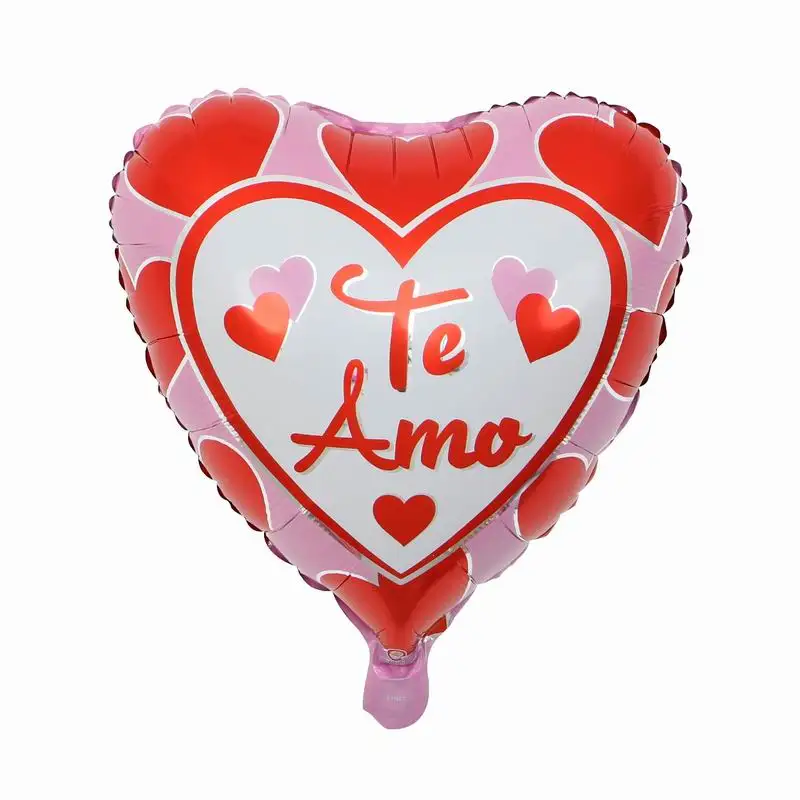18 дюймов 10 шт сердце испанский I Love You воздушные шары надувные фольгированные шары Свадебные украшения День Святого Валентина гелиевый воздушный шар Globos