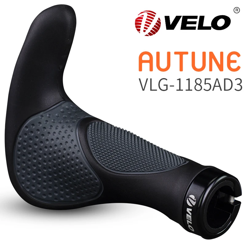 VELO Attune Grips 138mm MTB Mountain Bike Bicycle Handlebar Covers Bar End Ergonomic Soft Lock-On Shock Absorbing Non-slip