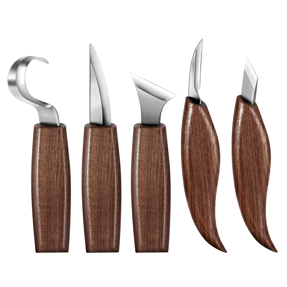

New Spoon Carving Knife Woodcut DIY Hand Chisel Wood Carving Tools Woodcarving Cutter Knives Woodworking Hand Tools