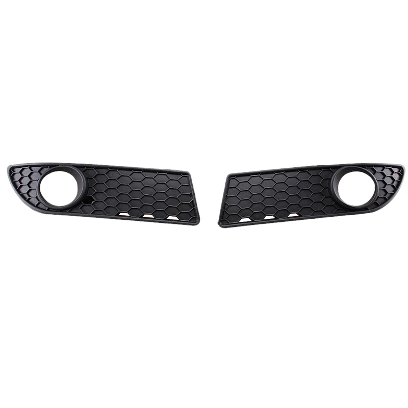 

2Pcs Front Lower Bumper Mesh Grille Fog Light Cover Fit for Volkswagen-Polo 05-09 07 LR