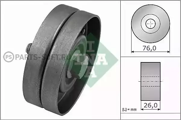 INA 532032630 532 0326 30_ролик обводной с кондиционером\ VW lf Se To Skoda Octavia 1.4/1.6 16V 97 | Автомобили