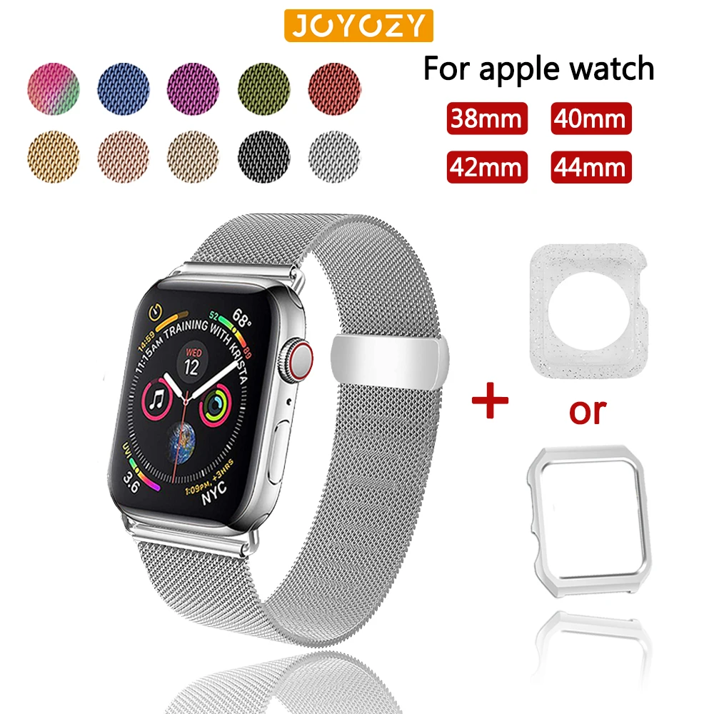 Ремешок Миланская петля для Apple Watch band ремешок из нержавеющей стали с магнитной