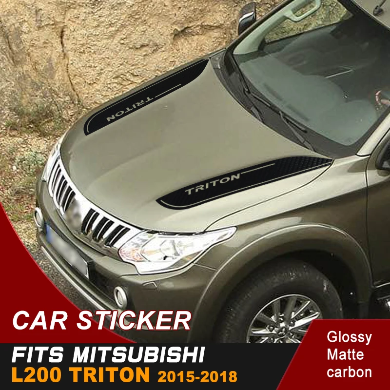 Графическая виниловая наклейка на капот, классная Автомобильная наклейка для mitsubishi l200 triton