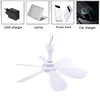 Silent 6 Leaves USB Powered Ceiling Canopy Fan with Remote Control Timing 4 Speed Hanging Fan for Camping Dormitory Tent 5
