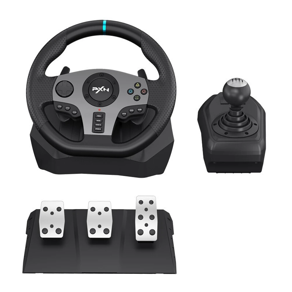 Pxn PXN-V9-pc/ps/xbox用の振動付きレーシングペダル,ゲームコントローラー,ns用の1つ