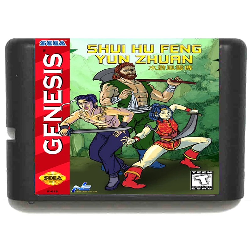 Shui Hu Feng Yun Zhuan для 16 бит Sega MD игровая карта Mega Drive Genesis US PAL версия видео консоль |