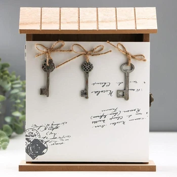 

Key holder wood "Keys. Old letters" 25.5x21.5x6 cm