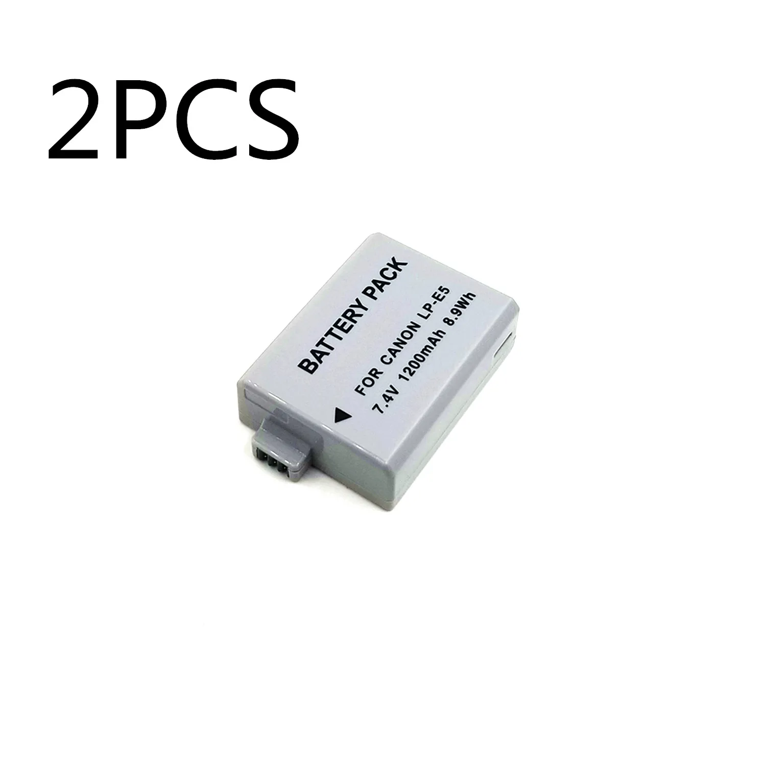 2 pieces 1200mAh LP E5 LPE5 LP E5 Digital Camera Battery For