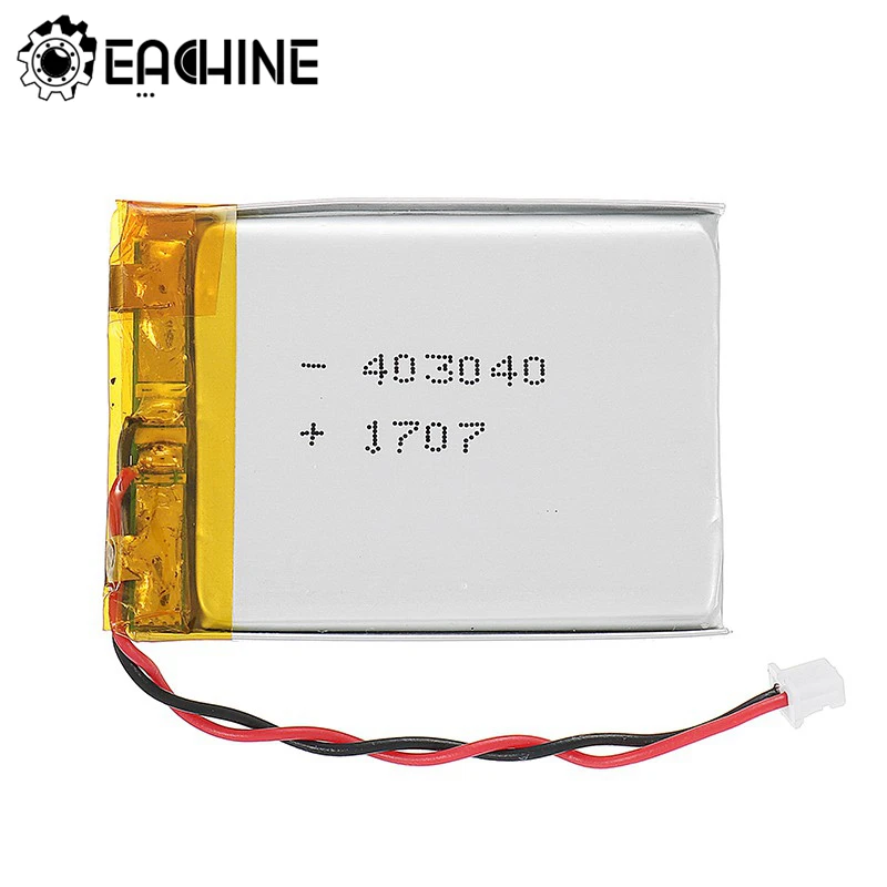 Eachine VR006 3,7 V 500mAh перезаряжаемая LiPo батарея JST-PH 2,0 мм 2P разъем