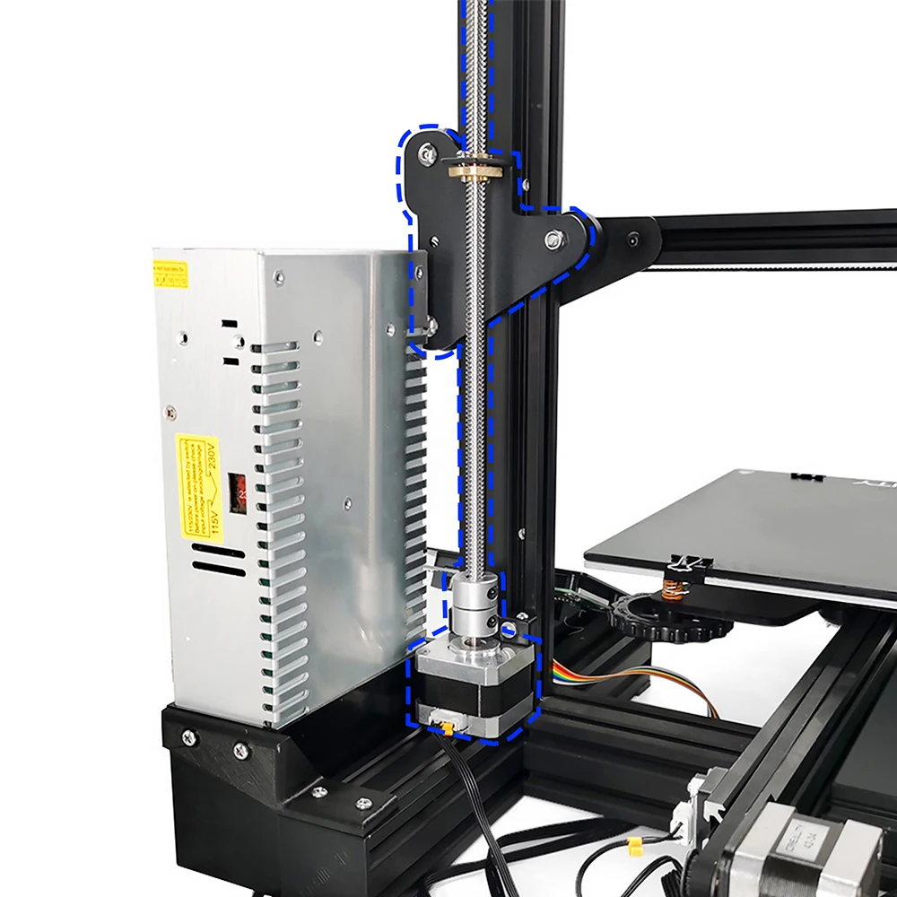 Bigtreetech-dual z Axis Lead Screw Kit Stepper Mod Parafuso de Chumbo para Ender3 Ender3s Ender3 v2 Peças da Impressora 3d Atualização - Imagem 2