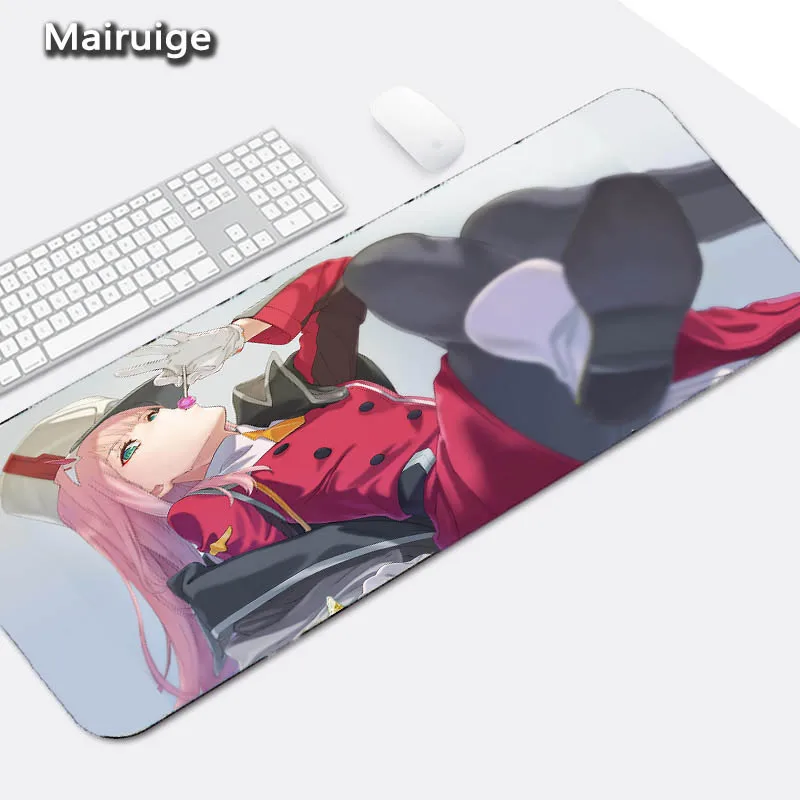 Mairuige аниме Darling In The Franxx 02 сексуальные девушки большой размер коврик для мыши геймпад игровой коврик DIY Padmouse Lock Edge противоскользящая одежда