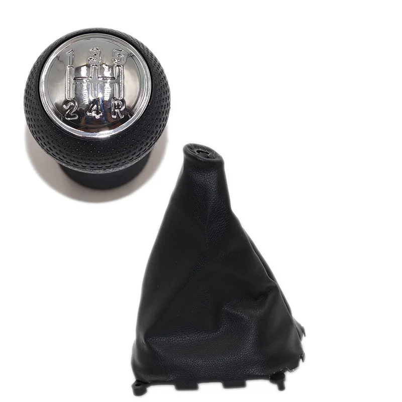 Leather 5 Speed Car Shift Gear Knob Lever Gaitor Boot Cover For Mazda
