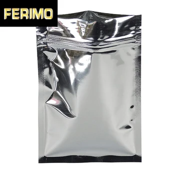 

18*26cm 50Pcs/ Lot Aluminum Foil Resealable Heat Seal Mylar Valve Zipper Top Packaging Pouches Snack Moisture Proof Storage Bag