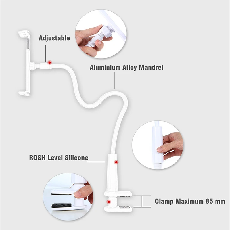  FLOVEME 80cm Flexible Telefon Halter Einstellbar Telefon Ständer Halter Für iPhone iPad Xiao Mi Für