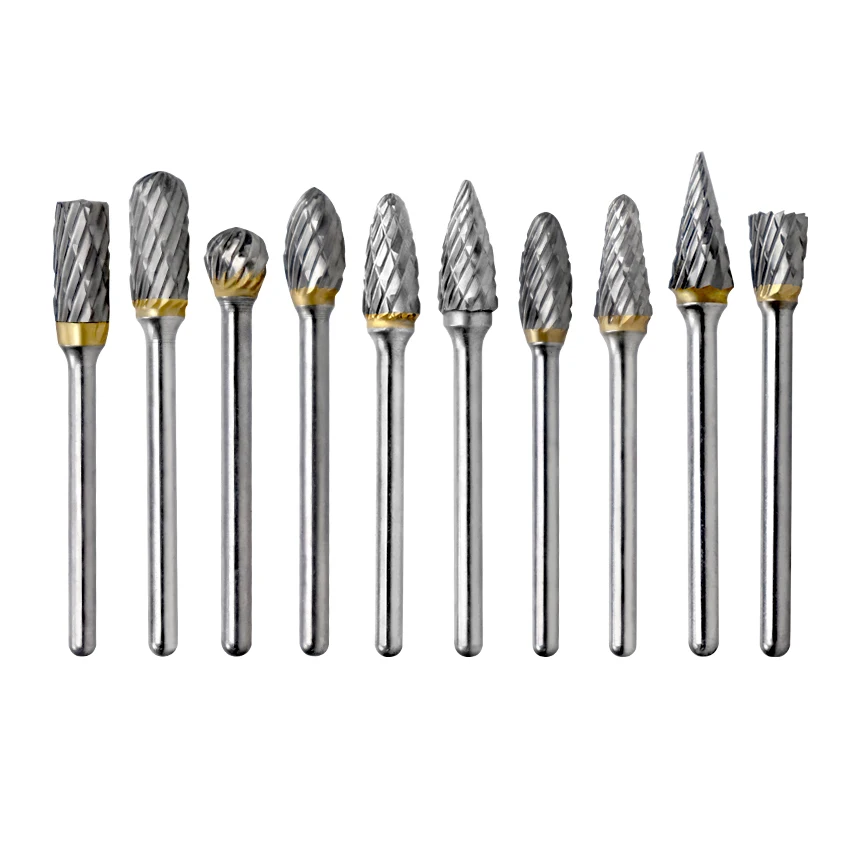 

New CNC Tool Grinders Accessories Tungsten Carbide Cutter Rotary File DIY Milling Cutter Tungsten Carbide Burr Dremel Tools