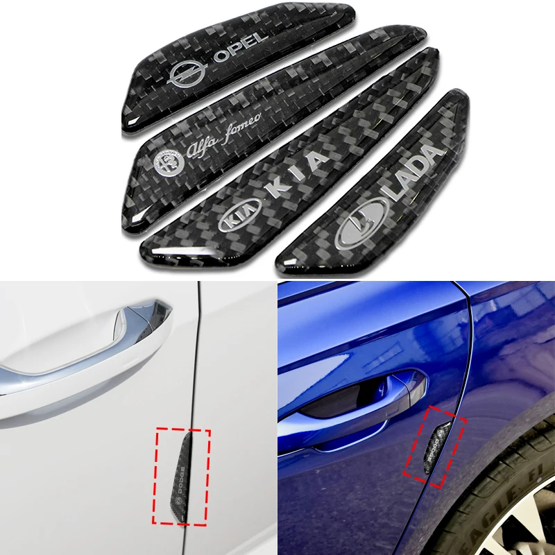 4pcs Car Door Anti-collision Corner Protection Strip Side Edge Sticker for Alfa Kia Opel Chevrolet Citroen Mazda | Автомобили и