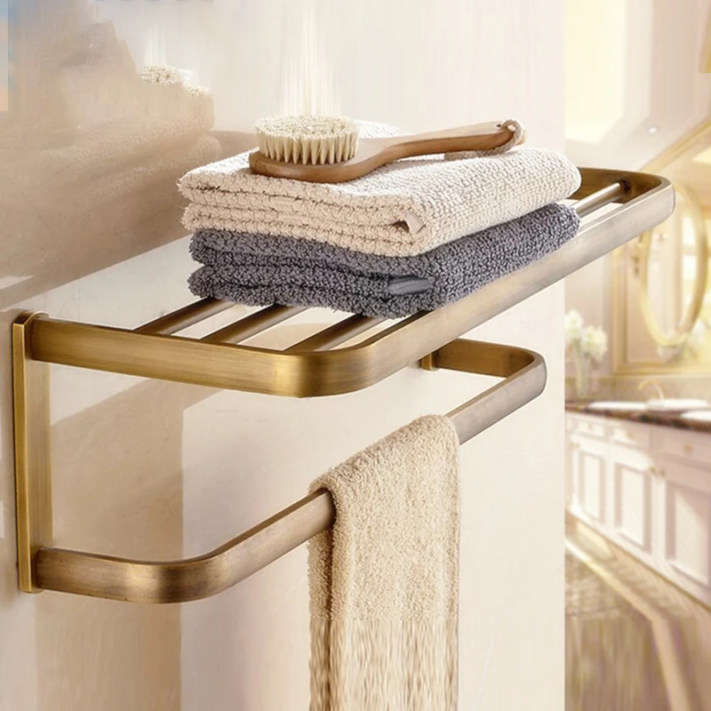 

Bathroom products towel rack paper holder UY Antique Square Bathroom Hardware set European bathroom accessories set wall mounted