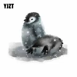YJZT 16 см * 13,5 см акварель животное Пингвин ПВХ стикер автомобильный наклейки C29-0547