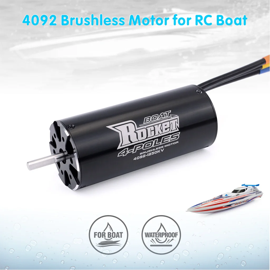 Rocket rc motor 4092 chinese boat engines rc boat brushless motor 1520kv 1250kv 1100kv 920kv 800kv