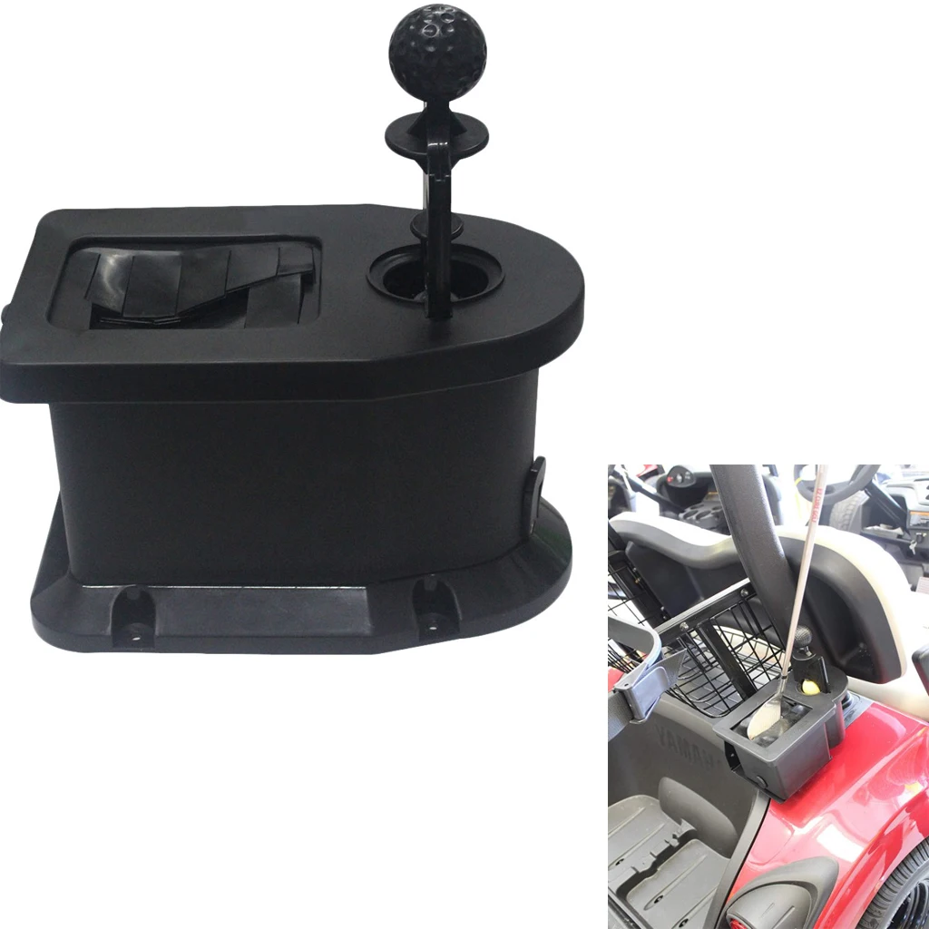 Universal Golf Club & Golf Ball Washer Golf Cart Ball Cleaner Tool Premium Cleaning Device Machine with Pre-Drilled Mount 