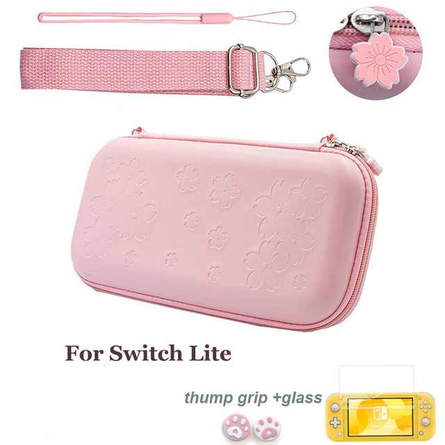 Nintendo Switch Case Bag Cute Pink Sakura Nintend Switch Lite Case Bag Nintendoswitch Cover Portable Pouch