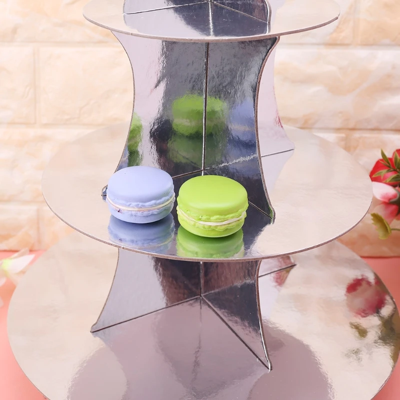 3 Tier Cartoon Cupcake Stand Wedding Birthday Cake Dessert Display Tower Holder