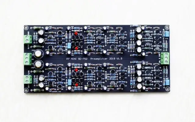 Lusya P7 полное разделение HIFI ламповый предусилитель вакуумный Ламповый фонокорректор база на Marantz 7 SC-7S2 предусилитель DIY kit T0302 - Цвет: finished board