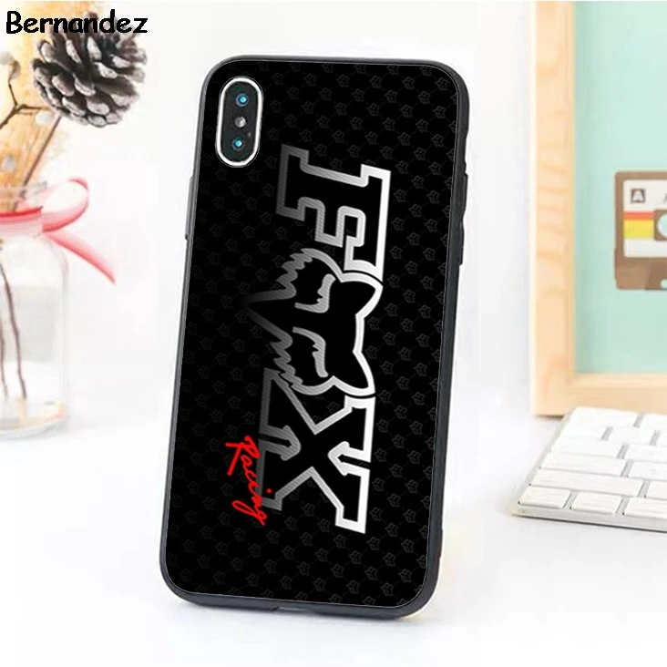 

Bernandez S3 S4 S5 Silicon phone case for Samsung Galaxy S6 S7 S8 S9 edge plus Note 3 4 5 8 9 Cool Fox Racing Black Printed