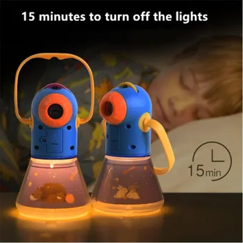 

LED Early Childhood Education Bedtime Parent-child Time Multifunctional Night Light Baby Story Projection Lamp Toy Portable Gift