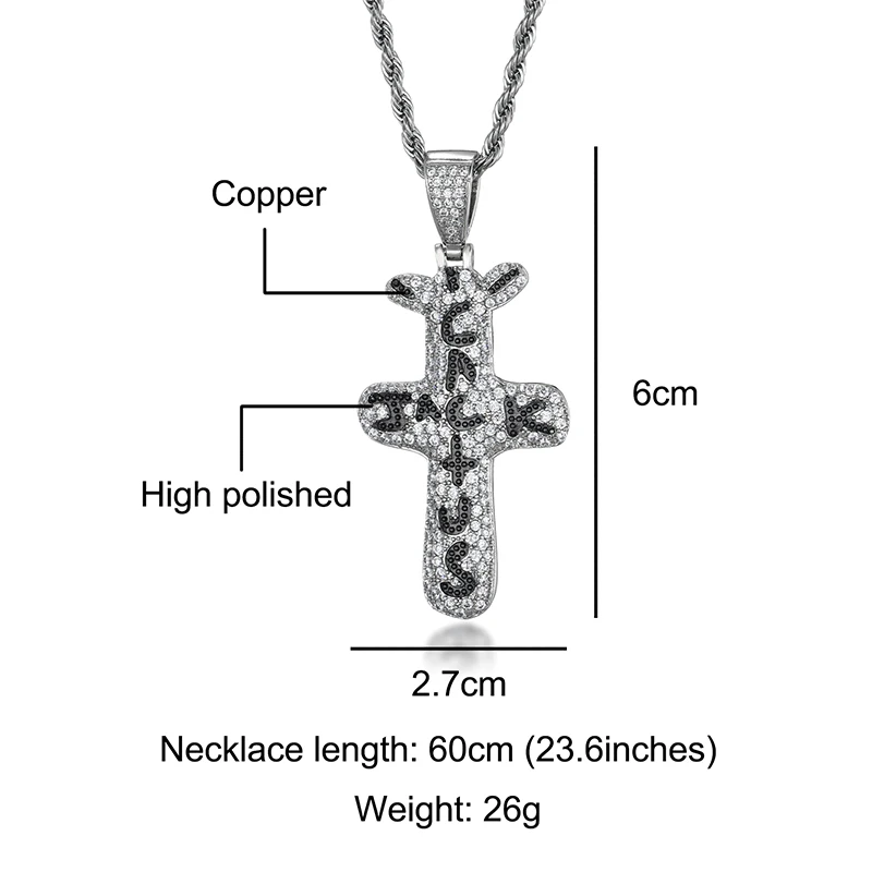 Travis Scotts Product Product Brand Cactus Jack Shape Pendant Necklace For  Man Women Charm Cubic Zirconia Collar Jewelry Gift - AliExpress