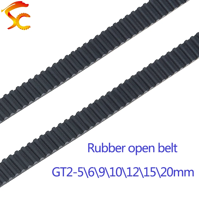 

3D Printer Parts 1/2/3M GT2 Synchronous Timing Belt Wide 6mm 2GT-6mm for 3D Printer RepRap Mendel 2GT Belts Pulley Accessories