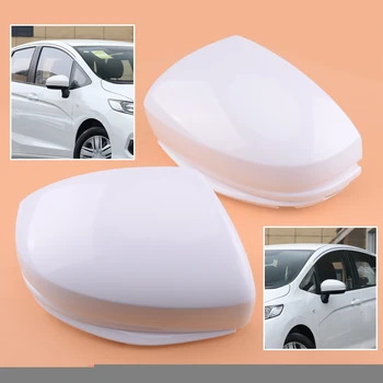 

CITALL ABS 2pcs Car Side Rearview Wing Door Mirror Cover Cap Housing Fit for Honda Fit Jazz 2014 2015 2016 2017 2018
