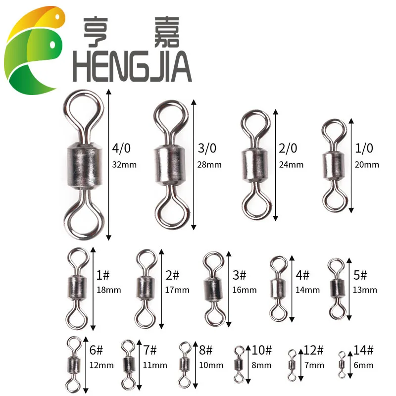

Heng Jia Cross Border Angling Supply of Goods American-Style High-Speed 8-Word Swivel Fishing Gear Small Accessories Outdoor Fis