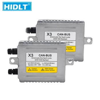 

HIDLT 2PCS AC 35W Canbus HID Ballast DLT X3 Error Free Car Headlight Digital Ballast For Car Light Xenon Bulb H1 H7 H11 HB3 HB4