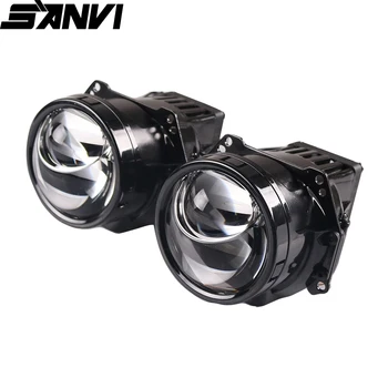 

SANVI Car Bi LED&laser Projector Lens headlight 35w 6000K hi-low beam Auto LED Projector Headlight Car Motorcycle Light Ppgrade
