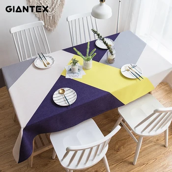 

GIANTEX Nordic Table Cloth Cotton Linen Tablecloth Rectangular Tablecloths Dining Table Cover Obrus Tafelkleed Mantel Mesa Nappe